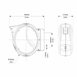 Zeca AM85/8 Hose Reel- For Air and Water PVC 16 mt 