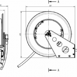 Pressol Open Hose Reel-For Oil 15 mt