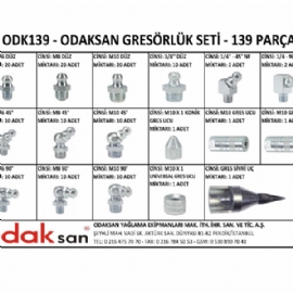 Odaksan Grease nipple assortment 139 pcs.