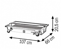 Waste Oil and Radiator Water Trolley 60 Lt.