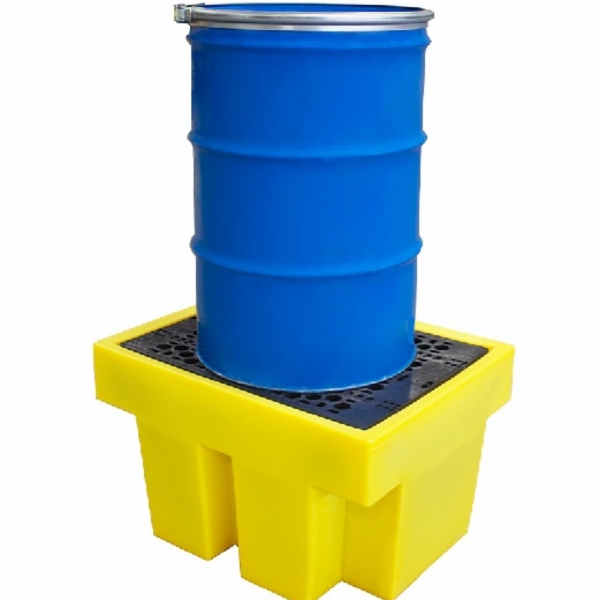 drum spill pallets, chemical pallet, hard covered spill pallet, barrels pallets