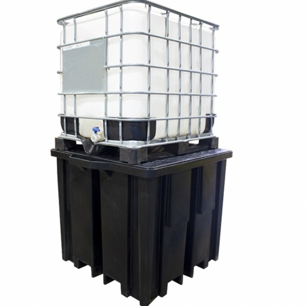 IBC Spill Pallet (With 4 Way For 1 x 1000ltr IBC) Recycled