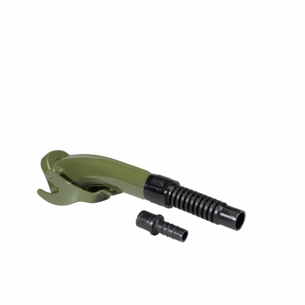 Discharge spout for metal jerry cans