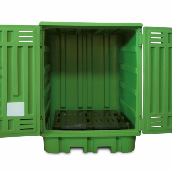 Storage External Bunded Hard Covered For 2 Drums